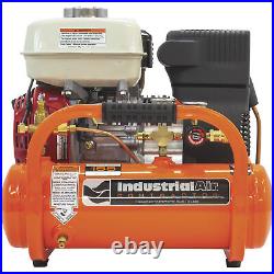 Industrial Air Contractor Gas-Powered Pontoon Air Compressor, 4.6 HP, Honda