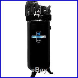 Industrial Single Stage Cast Iron Air Twin Cylinder Compressor Pump 60 Gallon Hi