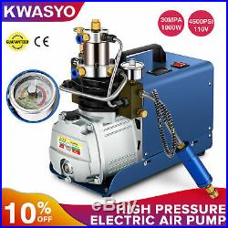 KWASYO 30MPA 4500PSI High Pressure Air Compressor PCP Airgun Scuba Air Pump US