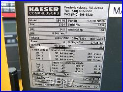 Kaeser 10 hp rotary screw vacuum pump ASV 40 atlas copco ingersoll rand sullair