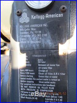 Kellog-American Hydrovane mdl. 66CK 15Hp Rotary Vane Air Compressor