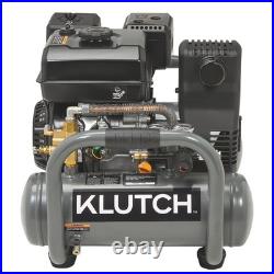 Klutch 4-Gallon Pontoon Air Compressor, 6.5 HP, 6.9 CFM @ 40 PSI, 5 CFM @ 90
