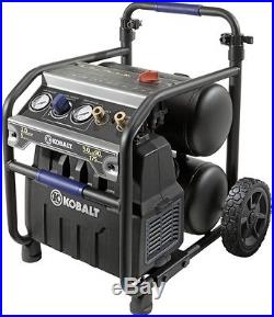 Kobalt 5 Gallon Twin Stack Portable Electric Air Compressor New Pump Ingersoll
