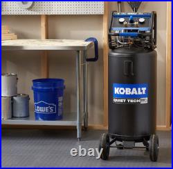 Kobalt QUIET TECH 26 Gallon 150 PSI Vertical Air Compressor Free Shipping
