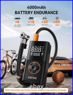 L7 Tire Inflator Portable Air Compressor Cordless-2Pack Bike Pump