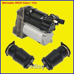 Luftfederung Luftfeder links+rechts & Kompressor Für Mercedes W639 Viano Vito