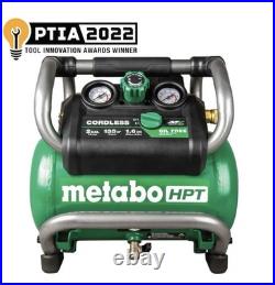 METABO MultiVolt 2-Gallon Portable Elec Cordless 135 PSI Hot dog Air Compressor