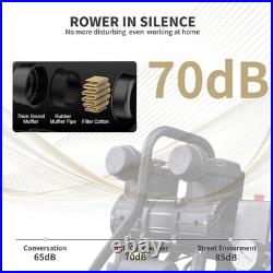 MZB 2.4 Gallon Ultra Quiet Air Compressor 1.2HP for 5.65CFM Efficiency