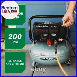 Metabo HPT Air Compressor, the TANK, Portable Pancake Air Compressor 200 PSI, 6