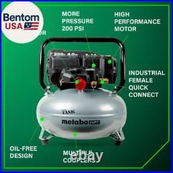 Metabo HPT Air Compressor, the TANK, Portable Pancake Air Compressor 200 PSI, 6
