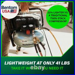 Metabo HPT Air Compressor, the TANK, Portable Pancake Air Compressor 200 PSI, 6