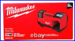 Milwaukee M18 18V Cordless Tire Inflator (2848-20). NEW. FREE SHIPPING