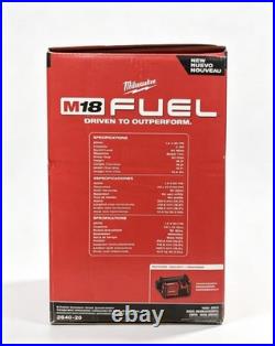 Milwaukee M18 FUEL 18V 2 Gal Oil-Free 135 PSI Air Compressor 2840-20 Tool Only