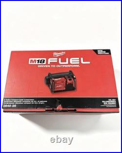 Milwaukee M18 FUEL 18V 2 Gal Oil-Free 135 PSI Air Compressor 2840-20 Tool Only