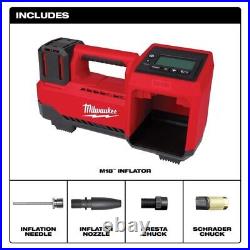 Milwaukee Tool 2848-20 M18 Cordless Inflator, 150 Psi Max, 36 In Hose Length