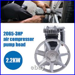 NEW 2.2kW 3HP Air Compressor Pump Head Piston Style Twin Cylinder Oil Lubricated