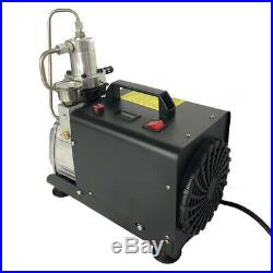 NEW High Pressure Air Compressor Pump Electric Paintball PCP Refill Autostop Hot