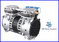 NEW Lake Fish Pond Aerator Pump / Compressor 3+ cfm 100+ PSI 2year Warranty