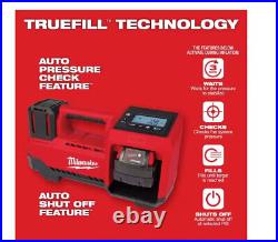 NEW! MllWAUKEE M18 2848-20 Cordless Tire Inflator 18 Volt Tool Only 18V, RED