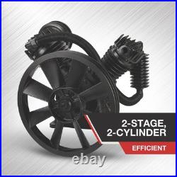 NorthStar Air Compressor Pump, 2-Stage, 2-Cylinder, 24.4 CFM @ 90 PSI, 175 Max