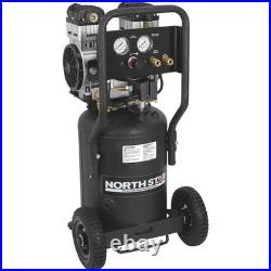 NorthStar Portable Quiet Electric Air Compressor, 1.5 HP, 8-Gallon, 4 CFM @ 90