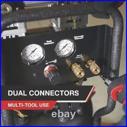 NorthStar Portable Quiet Electric Air Compressor, 1.5 HP, 8-Gallon, 4 CFM @ 90