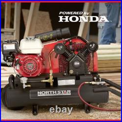 NorthStar Wheelbarrow Air Compressor, Gas-Powered Honda GX160 OHV Engine