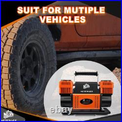 Offroad Air Compressor, 12 V Portable Air Pump with 10.6 CFM, Dual Cylinder Tire