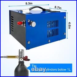 PCP Air Compressor 12V/110V/220V 30Mpa/4500Psi Manual-Stop High Pressure PUMP
