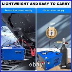 PCP Air Compressor 12V/110V/220V 30Mpa/4500Psi Manual-Stop High Pressure PUMP