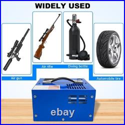 PCP Air Compressor 12V/110V/220V 30Mpa/4500Psi Manual-Stop High Pressure PUMP