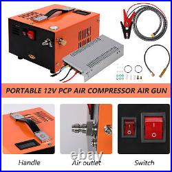 PCP Air Compressor 30Mpa/4500Psi High Pressure Air Gun 12V/110V/220V Manual-Stop