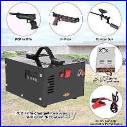 PCP Air Compressor 4500PSI/30MPa PCP Rifle/Pistol Manual-Stop withBuilt-in Fan