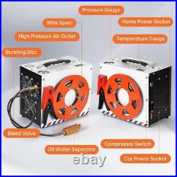 PCP Air Compressor 4500PSI/30Mpa Built-in Converter DC12V/AC120V Auto-Stop