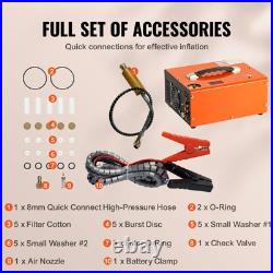 PCP Air Compressor 4500PSI/30Mpa Built-in Converter DC12V/AC120V Auto-Stop