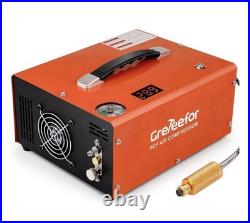 PCP Air Compressor 4500PSI/30Mpa Built-in Converter DC12V/AC120V Auto-Stop NEW