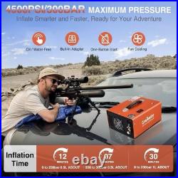 PCP Air Compressor 4500PSI/30Mpa Built-in Converter DC12V/AC120V Auto-Stop NEW