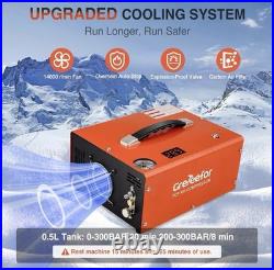 PCP Air Compressor 4500PSI/30Mpa Built-in Converter DC12V/AC120V Auto-Stop NEW