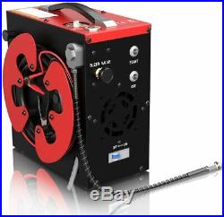 PCP Air Compressor Pump, 4500Psi Auto-Stop, Oil-Free, Water-Oil Separator, 12V/110V