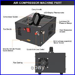 PCP Air Compressor withBuilt-in Fan Manual-Stop High Pressure 4500PSI/30MPa