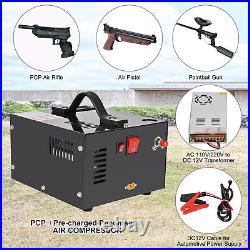 PCP Air Compressor withBuilt-in Fan Oil-free 4500PSI/30MPa Paintball Manual-Stop