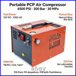 PCP Air Rifle Compressor 4500PSI 300bar High Pressure Pump Airgun Rifle 280W