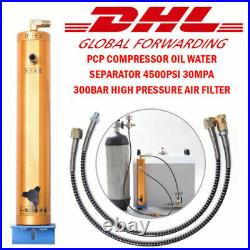 PCP Compressor Air Pump Filter Oil-Water Separator 4500psi 30Mpa Aluminum Alloy