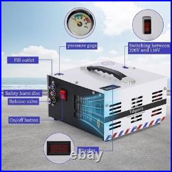 PCP air compressor, 4500 Psi/30Mpa, built-in power converter 12V DC/110V AC