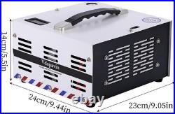 PCP air compressor, 4500 Psi/30Mpa, built-in power converter 12V DC/110V AC