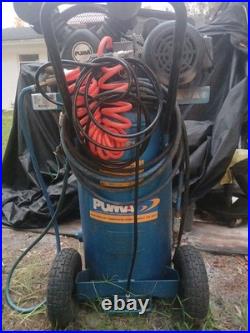 PUMA Industrial Air Compressor 2 HP Oil-Lubricated Cast Iron Pump 30 Gallon Tank