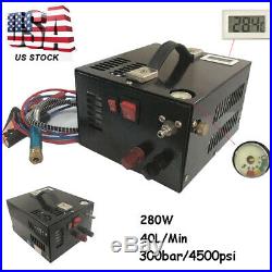 Paintball 4500Psi High Pressured Oil-Free Pump 280W Portable Compressor Booster