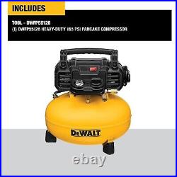 Pancake Air Compressor, 6 Gallon, 165 PSI (DWFP55126)