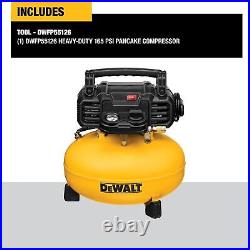 Pancake Air Compressor, 6 Gallon, 165 PSI (DWFP55126), Free Ship