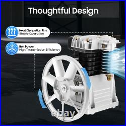 Piston 3HP 250L/min Single Stage Twin Cylinder Air Compressor Pump Head